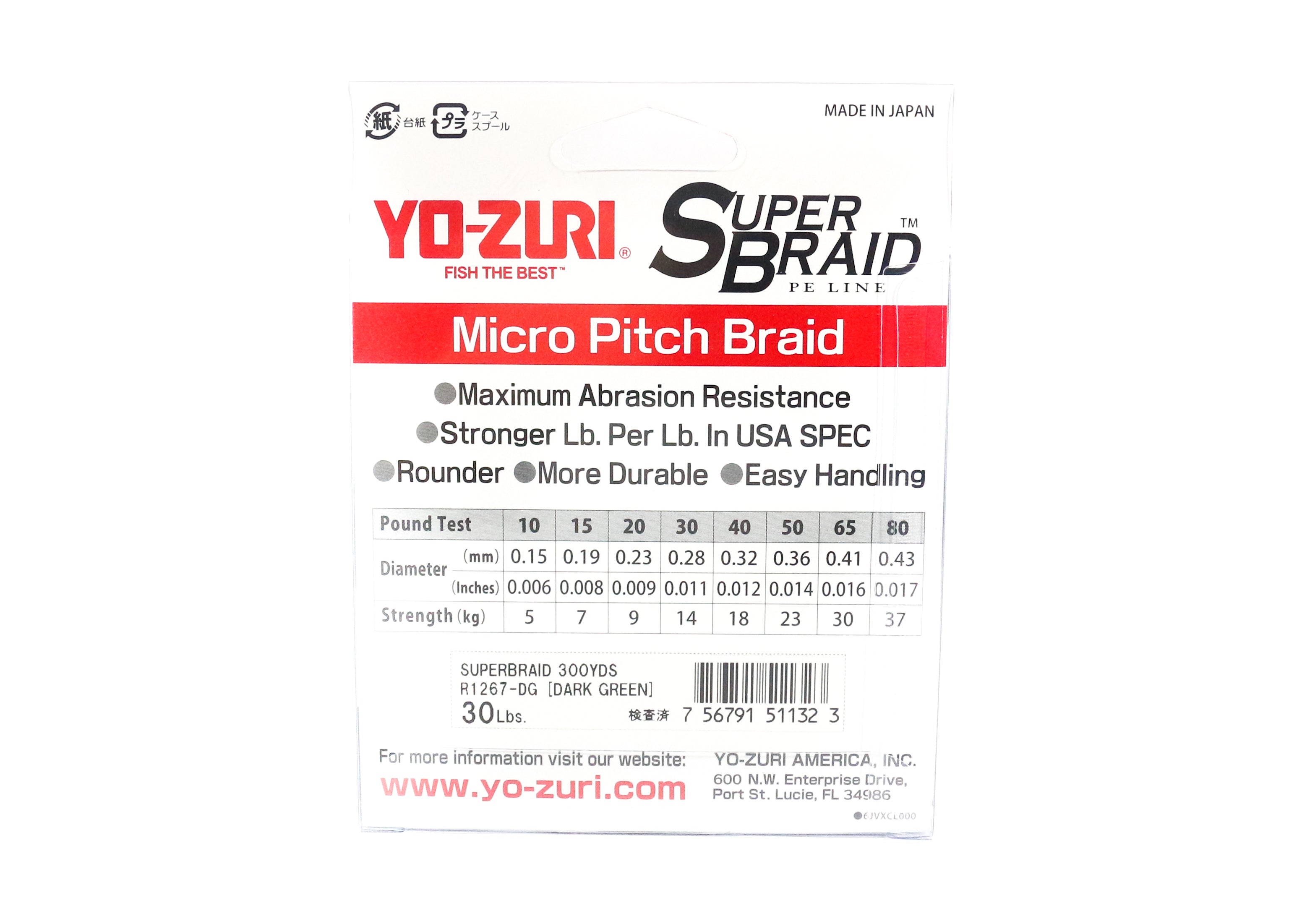 Yo Zuri Duel P.E Line Super Braid 150YDS 30Lbs (0.28mm) Blue R1259-B