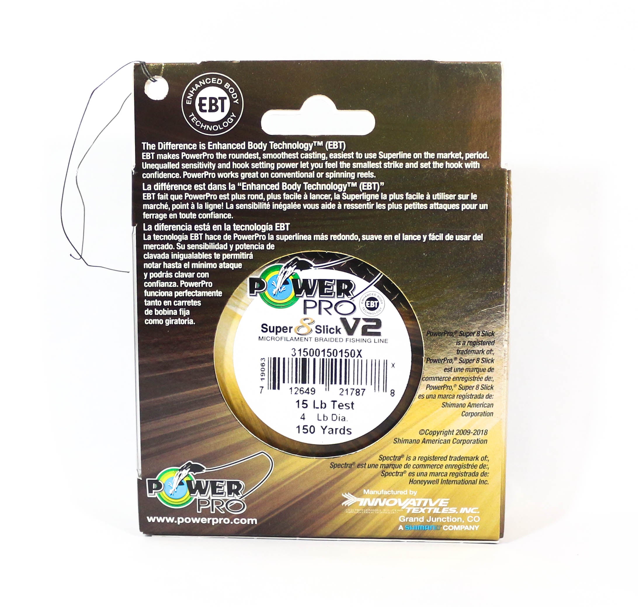 Power Pro Super 8 Slick Version 2 Spectra Line 15lb by 150yds Blue (7847)