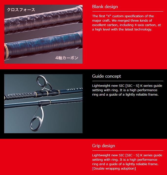 Major Craft Giant Killing Series Baitcast Rod GXJ B62 M (0134)